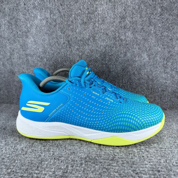 Skechers Viper Court Reload Shoes Mens 9.5 Blue Pickleball Slip ins Athletic - Picture 1 of 11